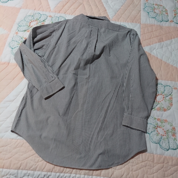 Ralph Lauren Blue Label Shirt Mens Large  Striped Button Down Pocket - Picture 3 of 6